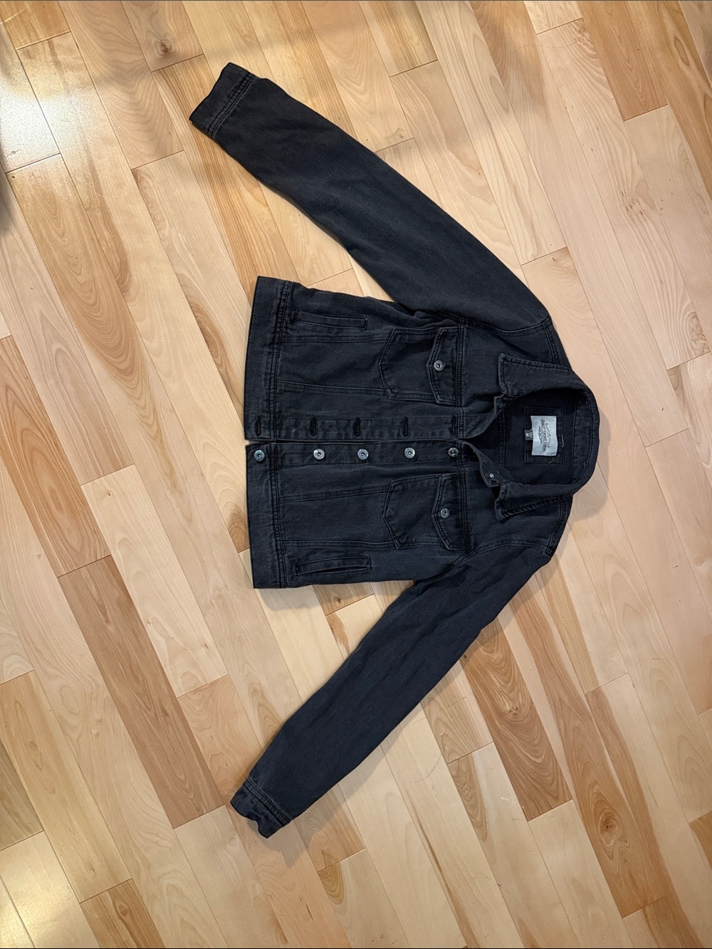 Black Denim Jacket - Classic Trucker Style M NWOT